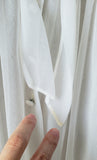 50s Sheer White Robe, Vintage Bridal Robe, SM/MD