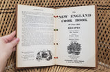 1936 Fine Old New England Recipes Book
