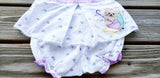 80's Teddy Bear in Umbrella Baby Summer Outfit 2 Piece Set, Baby Top with Bloomers, Lightweight Baby Outfit, 80's Top and Bloomers, Bear, 18