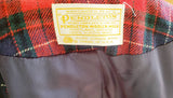 Vintage Pendleton Suit Jacket, Women's Red Plaid Suit Coat, MD
