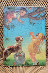 40s Apple Tree Frame Tray Puzzle, Raymond James Art, Worn Out Just Right