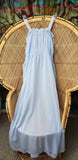 AS IS Vintage Volup Sheer Blue Nightgown, 54