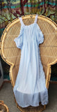 AS IS Vintage Volup Sheer Blue Nightgown, 54
