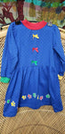 80s Paws & Primary Colors Dress By Buster Brown, Girls 5