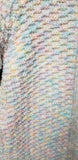 80s Pastel Knit Baby Bunting Bag With Hood, 3-6 Months