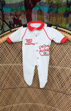 80s Baby's First Christmas Footie Pajamas, SM