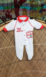 80s Baby's First Christmas Footie Pajamas, SM