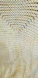 Vintage Yellow Crochet Baby Blanket, 48" x 36"