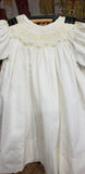 Vintage Cream & Yellow Floral Smocked Dress By Carriage Boutiques By Friedknit Creations, 24M