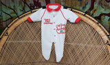 80s Baby's First Christmas Footie Pajamas, SM