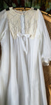50s Sheer White Robe, Vintage Bridal Robe, SM/MD