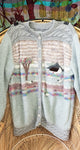 80s Sheep Mohair Cardigan Hand Knit In Ireland