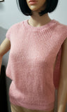 80s Pink & Gold Sweater Vest By Penguin