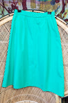 Green Button Skirt With Pockets By Koret Petites