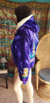 Vintage Velvet Okinawa Japan Coat & Detachable Hood, MD/LG