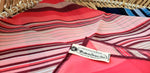 70s Striped Scarves By Nasharr Frères Set of 2, One Red Striped Scarf, One Blue Striped Scarf, Set Of 2 Striped Scarves, Vintage Scarves