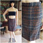 60's Autumn Wool Skirt, SM