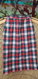 70s Girls Plaid Young Pendleton Skirt, Vintage Young Pendleton Skirt, Girls Wool Skirt Fully Lined, Girls 5-6