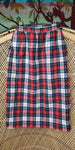 70s Girls Plaid Young Pendleton Skirt, Vintage Young Pendleton Skirt, Girls Wool Skirt Fully Lined, Girls 5-6