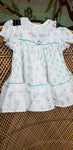 80s Pleated Baby Dress By Sears, Small Infant 14-19 lbs