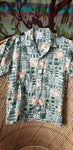 Vintage Men's Hawaiian Shirt By Hana Fashion, SM