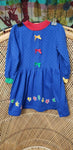 80s Paws & Primary Colors Dress By Buster Brown, Girls 5