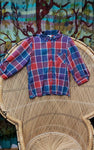 70s Women's Check Button-Down Shirt By Topson Downs, MD