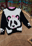 80s Panda Sweater By Jet Set Sweaters, LG 14 Girls