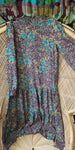 Vintage Floral Dropwaist Dress, MD
