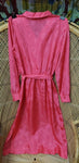 70s Pink Dress By JCPenney Fashions, MED