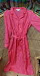 70s Pink Dress By JCPenney Fashions, MED