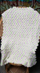 80s Crochet Pastel Baby Blanket, 52x40