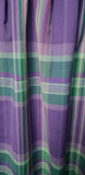 Vintage Purple Plaid Skirt With Pockets, MD