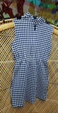 60s Girls Blue Gingham Dress