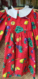 90s Fruits & Veggies Dress By Cary San Francisco, 4T