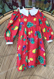 90s Fruits & Veggies Dress By Cary San Francisco, 4T