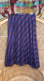 70s Pleated Wool Skirt By Harvey's Place, SM/MD