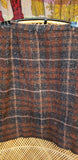 60s Gray & Orange Wool Skirt, SM