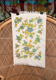 60s Blue Floral Hand Towel by Cannon
