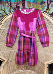 Vintage Magenta Polly Flinders Dress, Girls 12