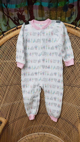 90s Kitty Bodysuit Pajamas By Carter's, 4T