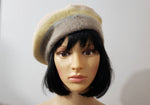80s Pastel Beret Hat By Liz Claiborne Accesories, Lambswool & Angora