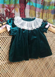 90s Velvety Green Dress By Bonnie Baby, 3-6M
