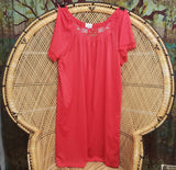 80s Red Nightgown By Kelly Reed Collection, LG