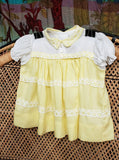 60s Lemon & Lace Baby Dress