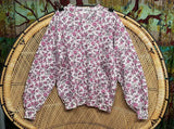 90s Pink Floral Sweatshirt By Northern Reflections, Medium