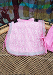50s Pink Baby Set, Lace Bib Top And Bloomers