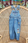 Y2K Minnie Mouse Blue Jean Overalls By Mickey & Co., 4T
