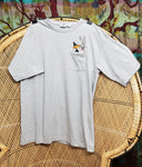 1992 Bugs Bunny And Daffy Duck Pocket T-Shirt By Acme Clothing Co., LG