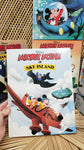 1990 Mickey Mouse In Twin Books Full Set Of 6: The Cactus Kid, Sky Island, Bing Bong, The Phantom Blot, Barracuda Island, The Viking's Eye